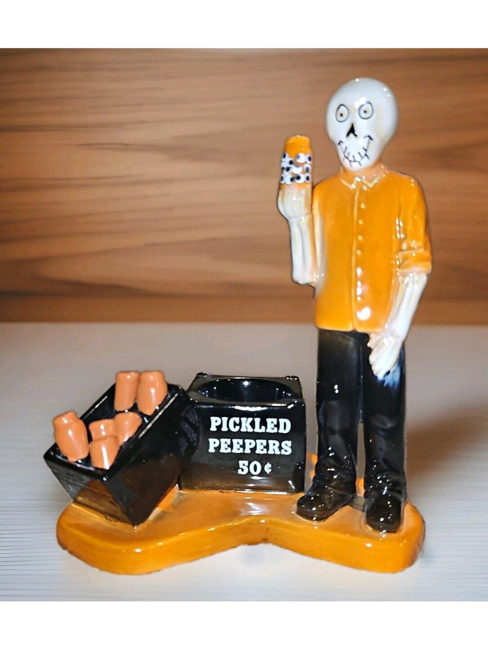 Yankee Candle Honey Pickled Peepers Skeleton Ceramic Tea Light Holder 1743798